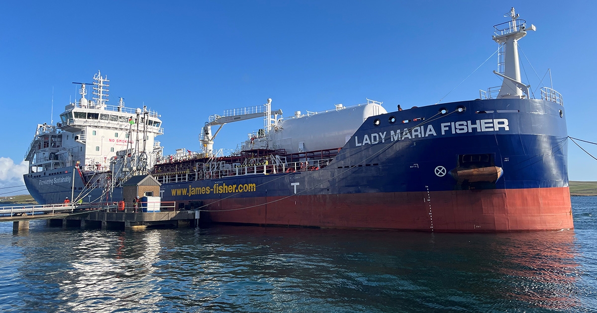 James Fisher Christens its Latest LNG Dual-Fuel 6,000 dwt Chemical Tanker