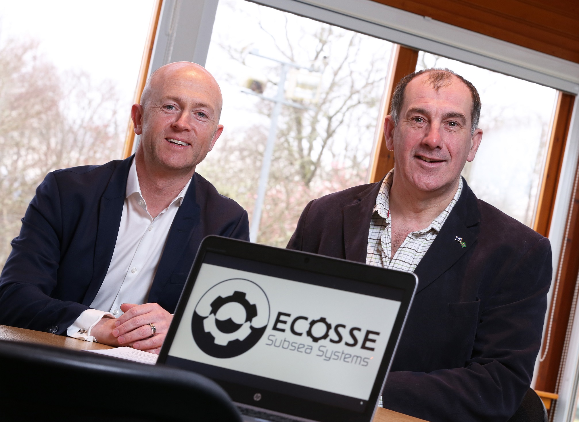 Ecosse Subsea Systems managing director Mark Gillespie left with chairman Mike Wilson 2