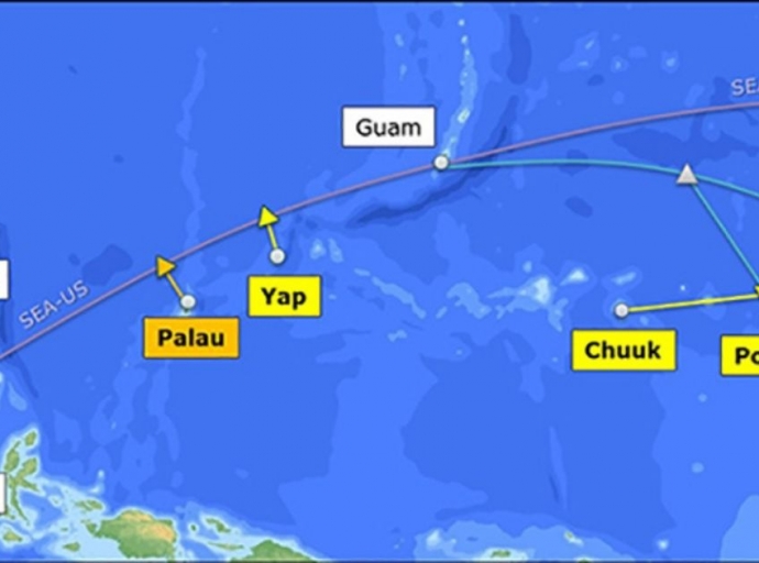 Cable Map for Palau, Yap and Chuuk