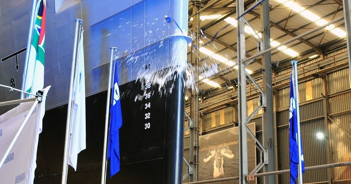 Damen Shipyards Cape Town Holds Blessing Ceremony for First IPV