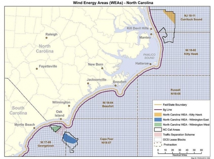 North Carolina Could be a Potential Industry Hub for Offshore Wind Energy Activity