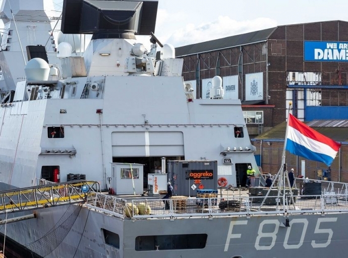 Damen Shiprepair Amsterdam Readies HNLMS Evertsen for Voyage to Japan