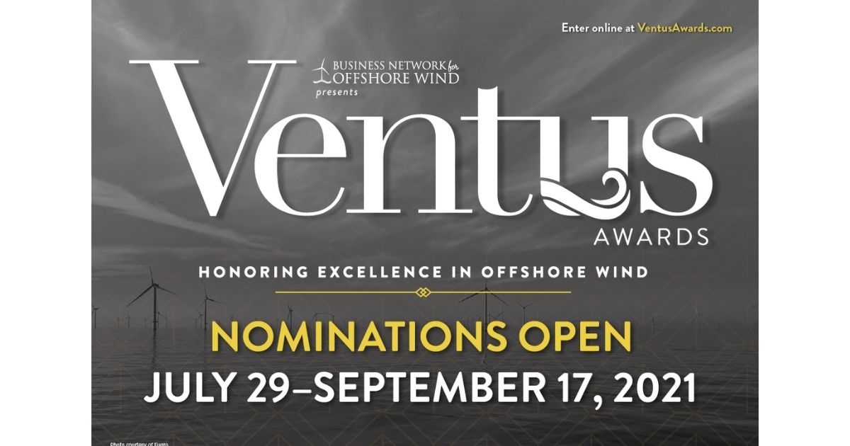 The Business Network for Offshore Wind’s Ventus Awards Now Open for Nominations