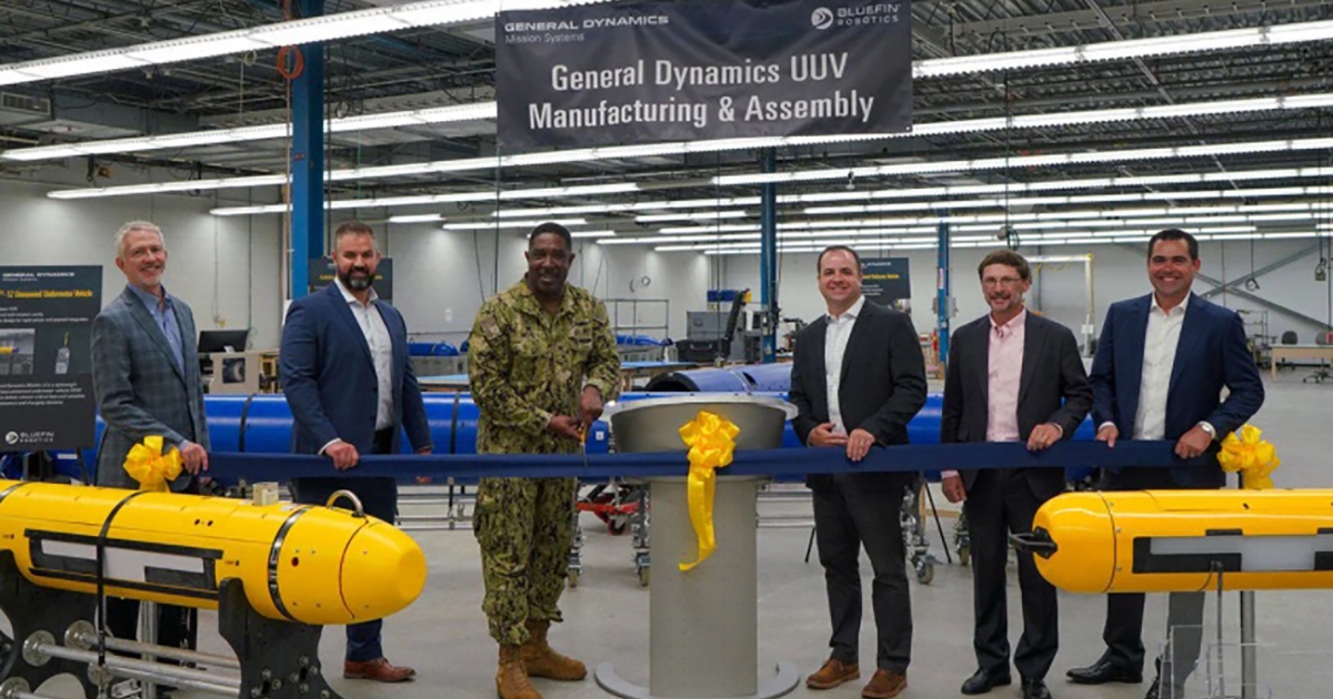 General Dynamics Mission Systems Opens New UUV Manufacturing & Assembly Center of Excellence
