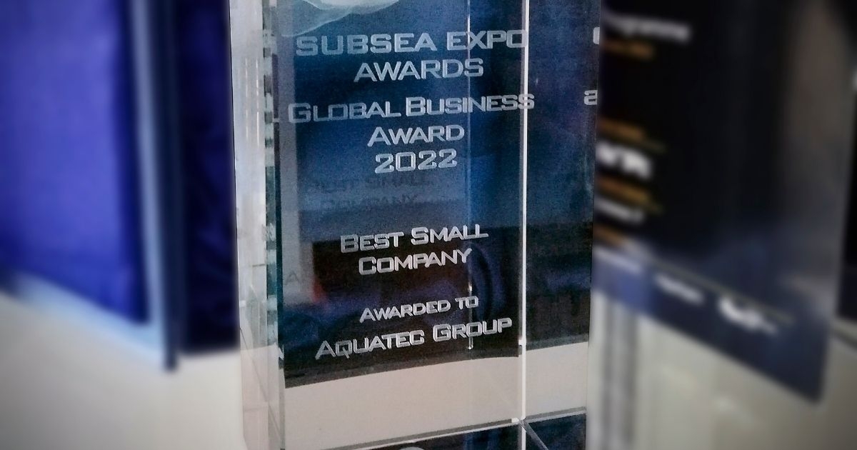 Aquatec Receives Best Small Company Award at Subsea Expo Awards