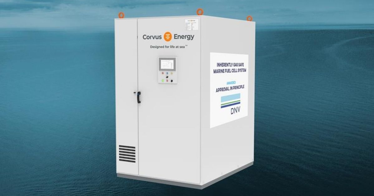 Corvus Energy Marine Fuel Cell System Gets Approval in Principle from DNV