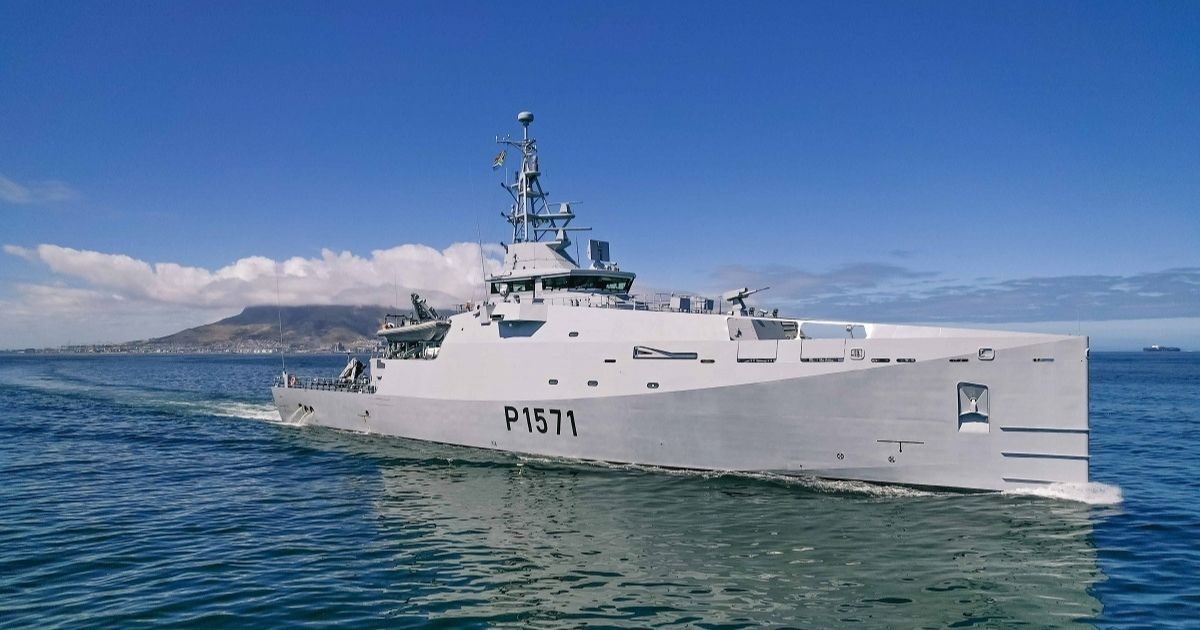 Damen Delivers First of Three Multi-Mission Inshore Patrol Vessels to South African Navy
