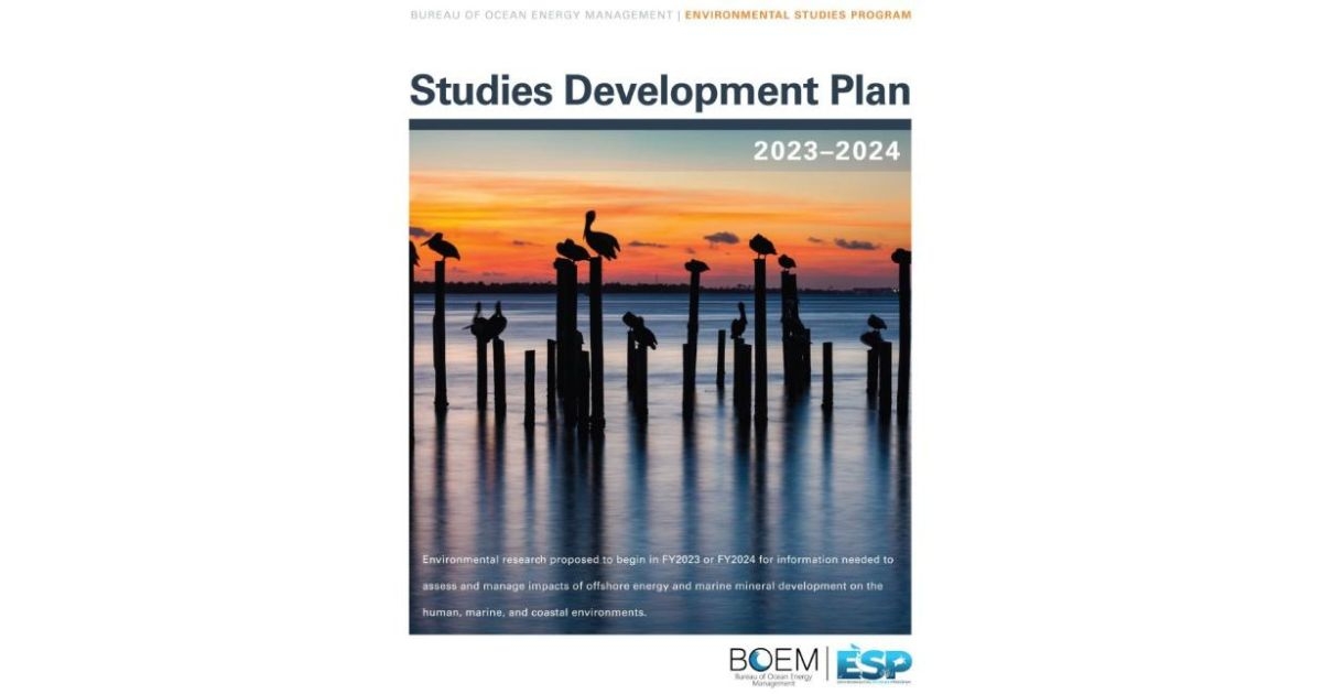 BOEM Releases Studies Development Plan for Fiscal Years 2023 and 2024
