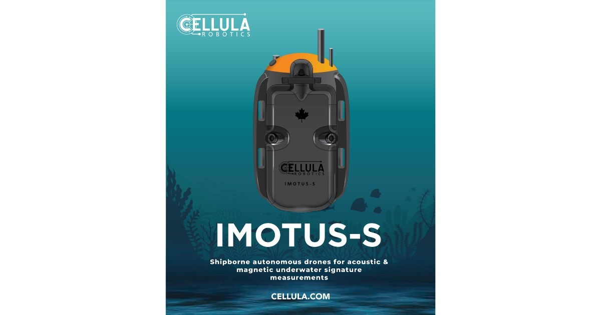 Cellula Robotics to Develop an Imotus-S AUV for Signature Measurements of Marine Vessels