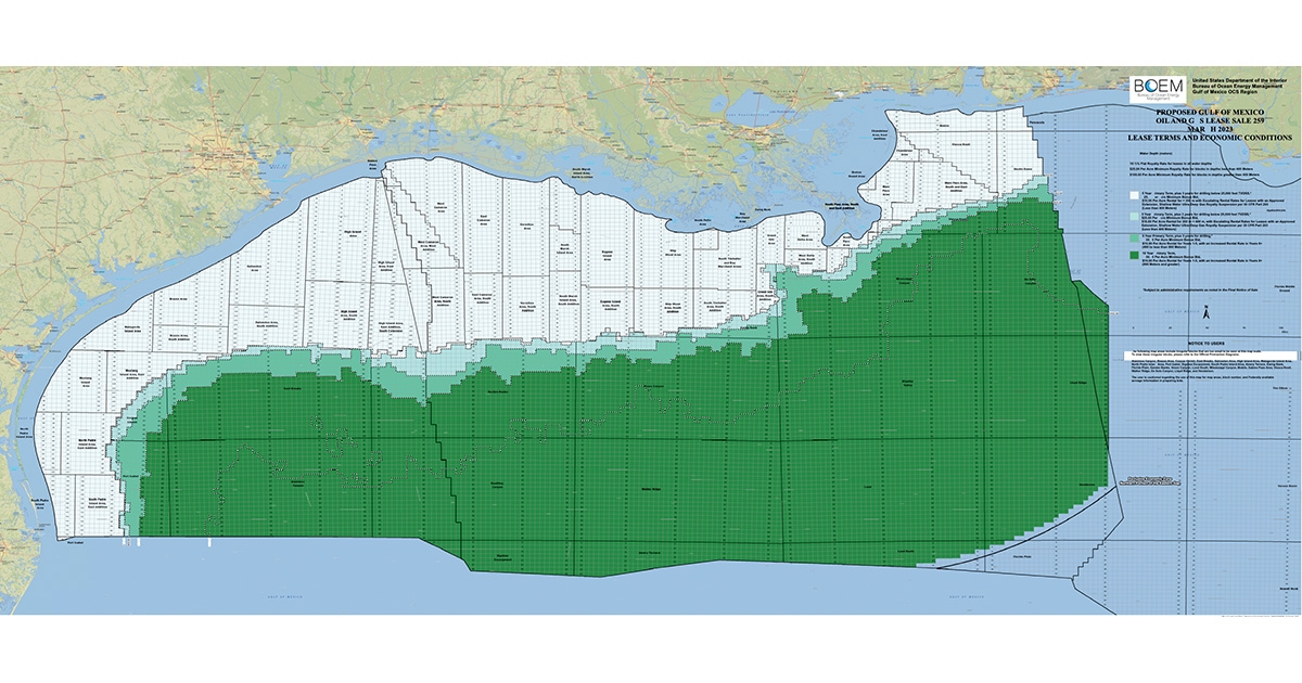 Gulf of Mexico Lease Sale 259 Scheduled for March 2023