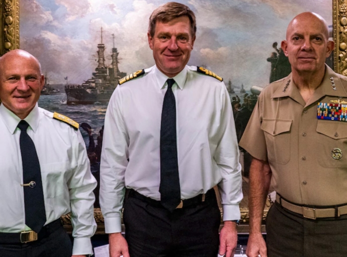 CNO, Commandant, and First Sea Lord meet for Strategic Dialogue on Delivering Combined Seapower