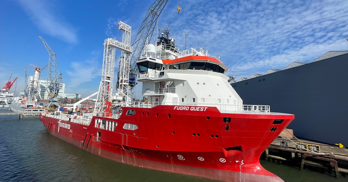 Fugro Launches State-of-the Art Geotechnical Vessel