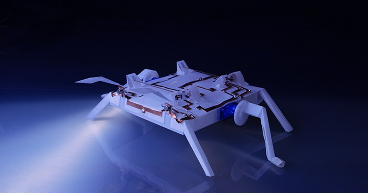 Origami-Inspired Robots Can Sense, Analyze and Act in Challenging Environments