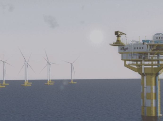 Producing Green Hydrogen at Sea with Power from Offshore Wind Farms