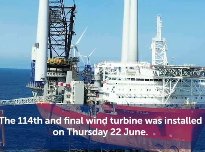 Final Wind Turbine Installed at Scotland’s Largest Offshore Wind Farm