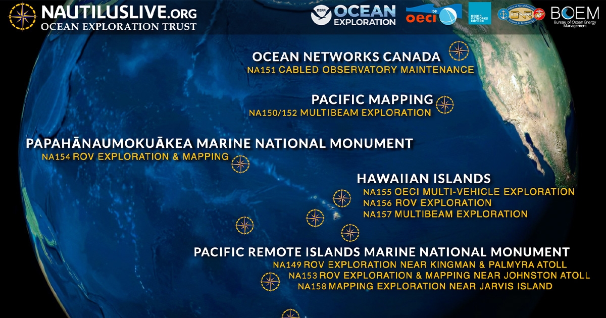Ocean Exploration Trust to Explore Unseen Deep-Sea Habitats in Hawaii