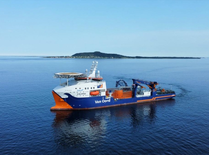 Van Oord’s Brand New Cable-Laying Vessel Calypso Arrived in the Netherlands
