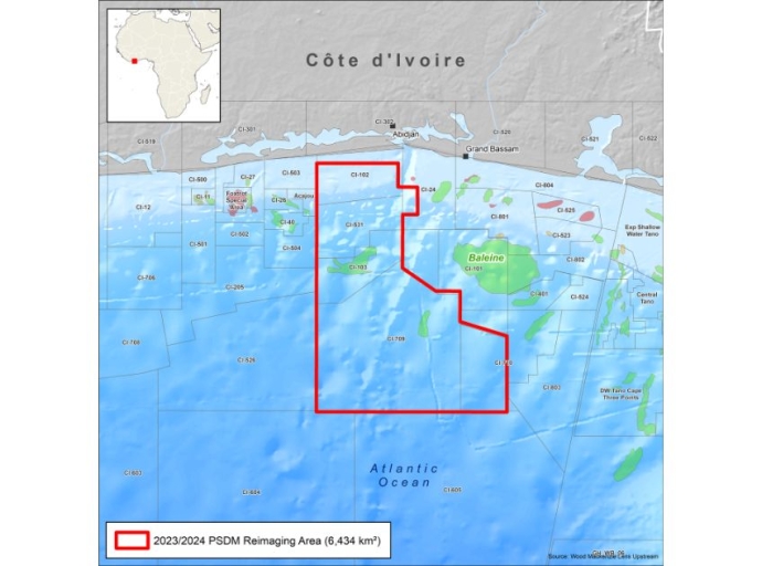 CGG Commences Côte d’Ivoire Reimaging Project Near Baleine Field