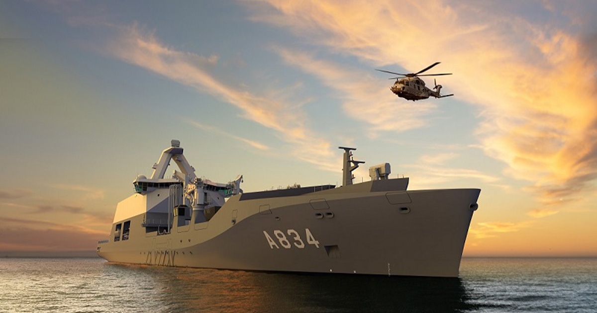 Damen Naval Builds Full Virtual Reality Version of New Combat Support Ship