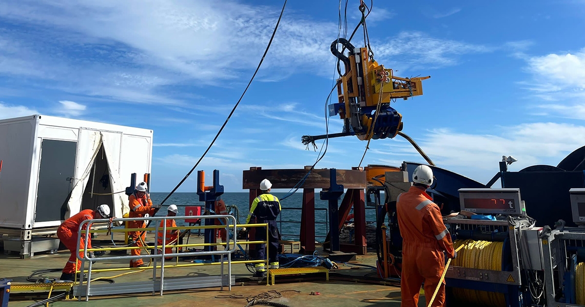 Rotech Subsea Delivers Key Cable Gig at German Offshore Wind Farm