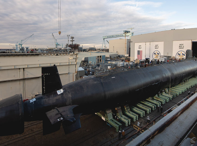 HII Launches Virginia-Class Submarine Massachusetts (SSN 798)