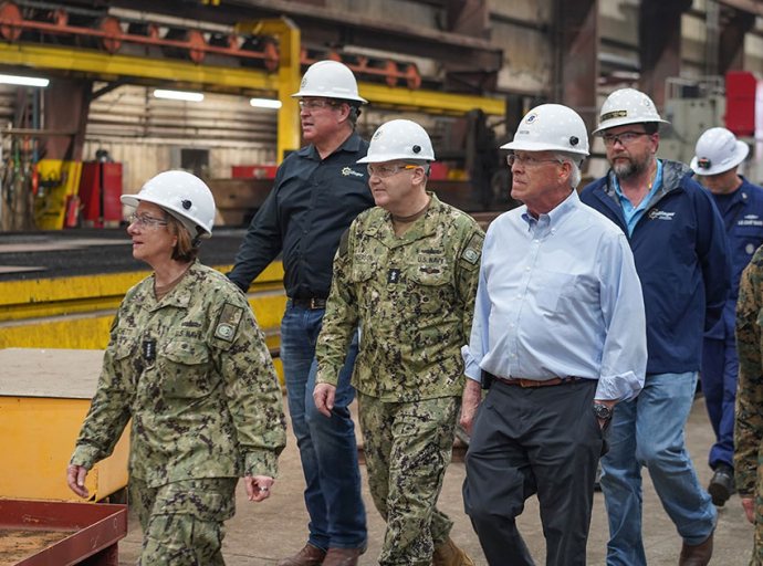 Bollinger Hosts Delegation of US Navy and Marine Corps Leaders at Its Facility in Pascagoula, MS