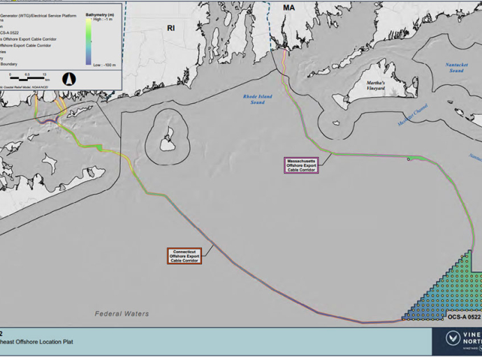 BOEM Announces Environmental Review of Proposed Vineyard Northeast Offshore Wind Energy Project