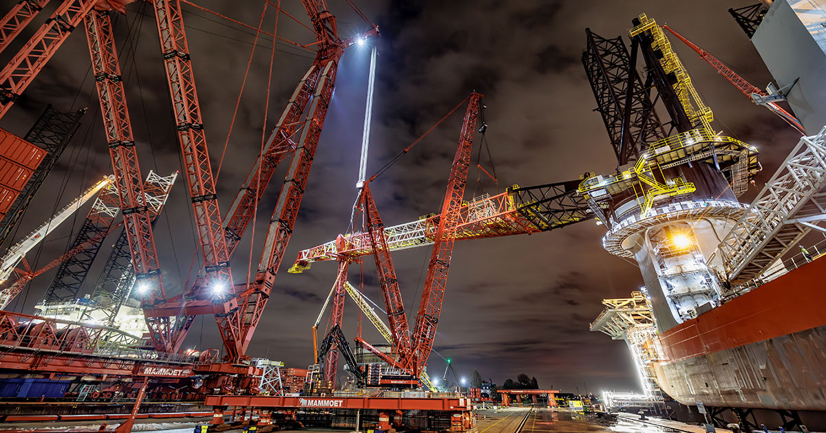 Mammoet’s Crane Replacements to Support Next-Generation Offshore Wind Turbine Installations