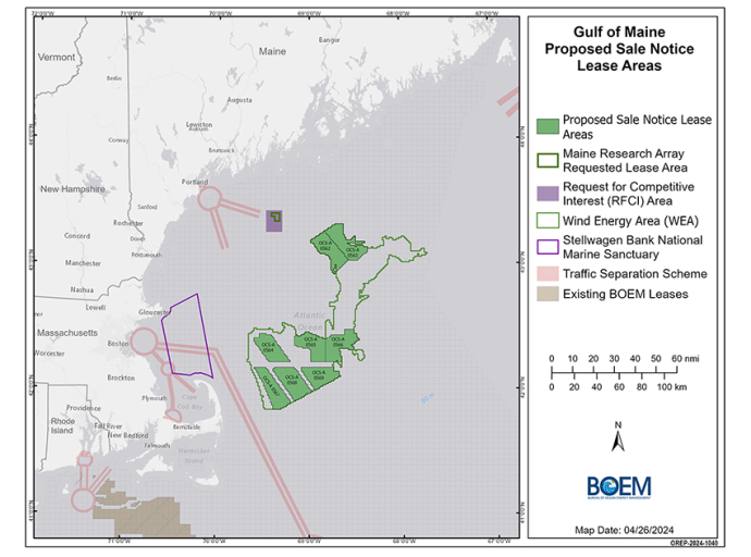 BOEM Proposes Offshore Wind Sales in Oregon and the Gulf of Maine