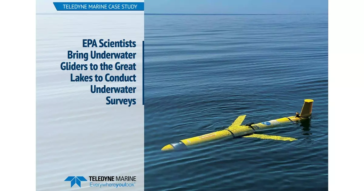 EPA Scientists Bring Underwater Gliders to the Great Lakes to Conduct Underwater Surveys