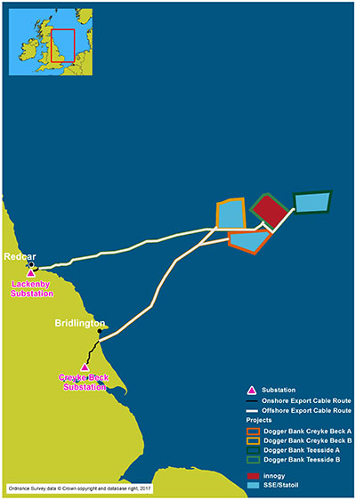 Dogger Bank project ownership map