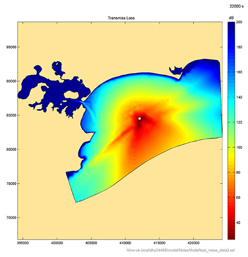 2HR Wallingford Underwater Noise Modelling Transmission loss