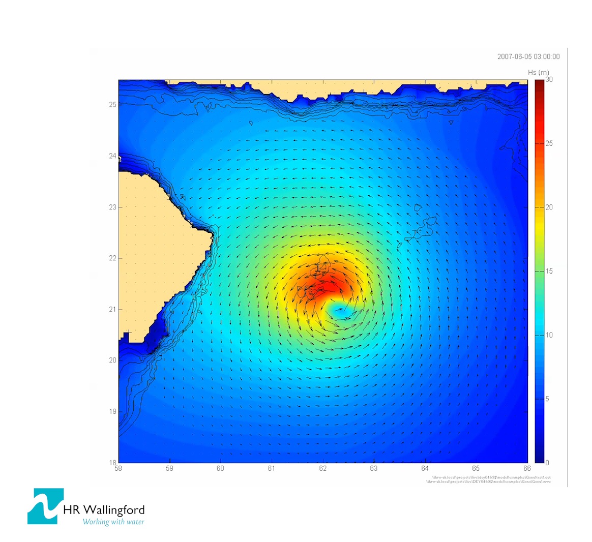 2 Modelling of Cyclone Gonu by HR Wallingford