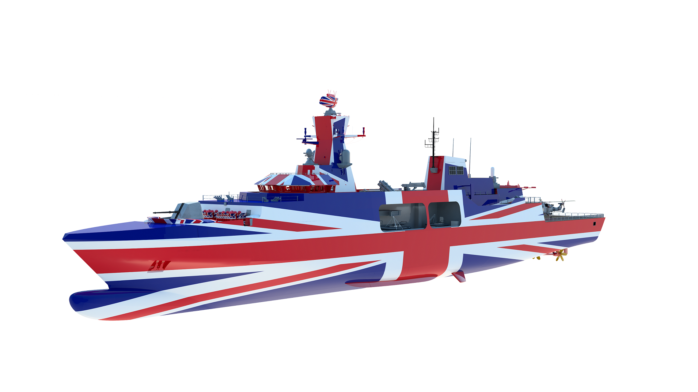 2Cammell Laird BAE Systems Leander Type 31e Frigate Union Jack copyright Cammell Laird. Copyright 2018 BAE Systems. All Rights Reserved