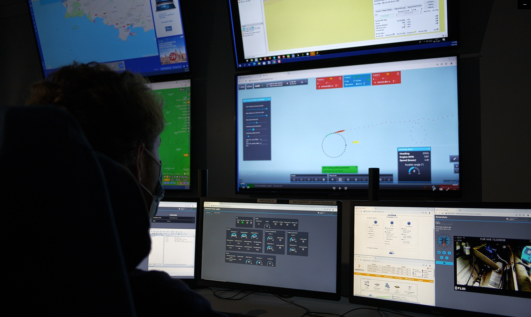 iXblue surveyors supervised the operation from their Onshore Control Center