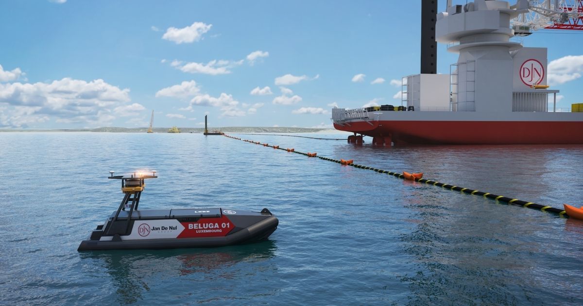 2 Jan De Nul Group Unmanned Survey Vessel Beluga 01 in offshore conditions