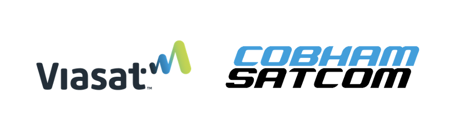 2 Viasat Cobham logos