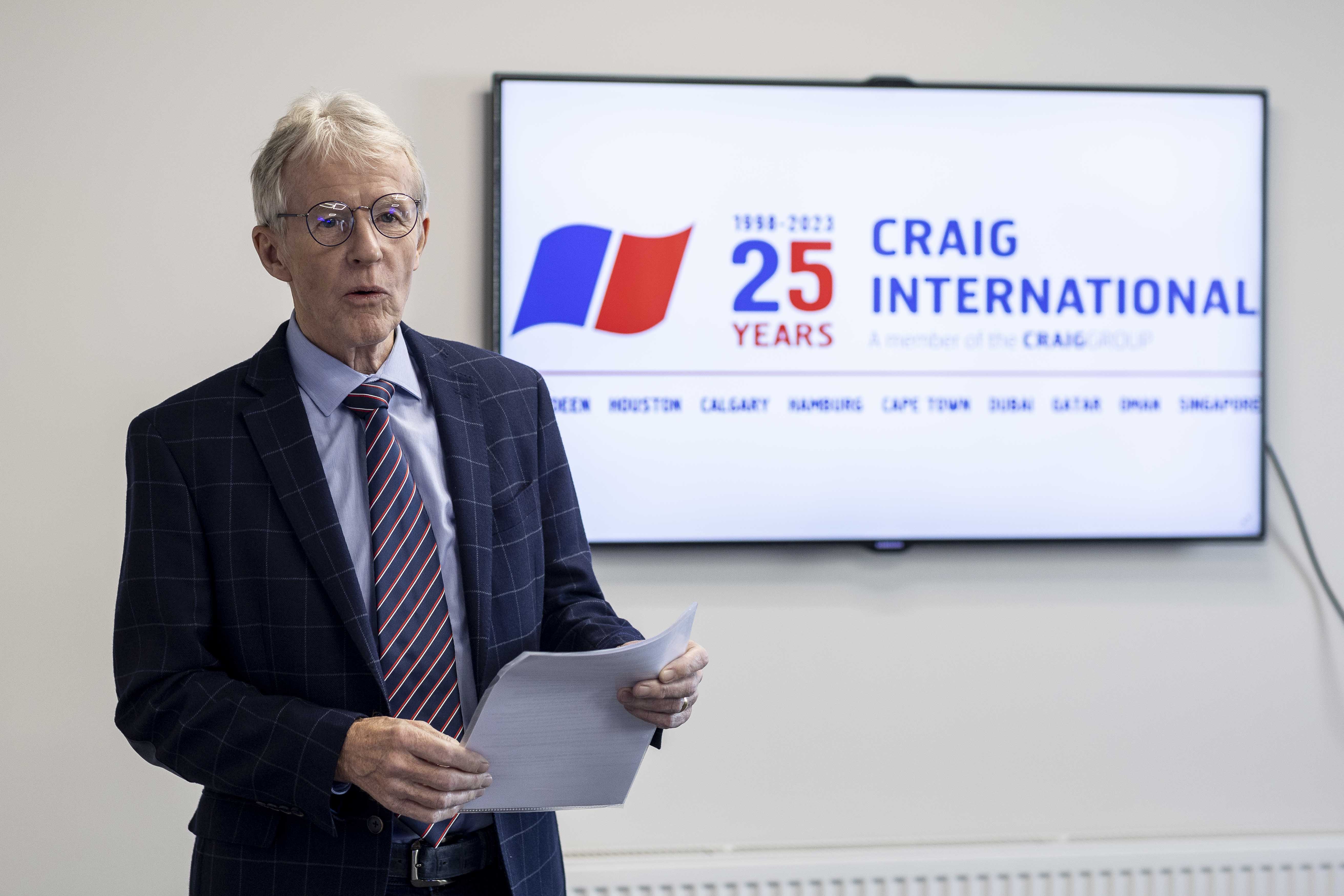 2 Douglas Craig chairman of Craig Group opens the new office