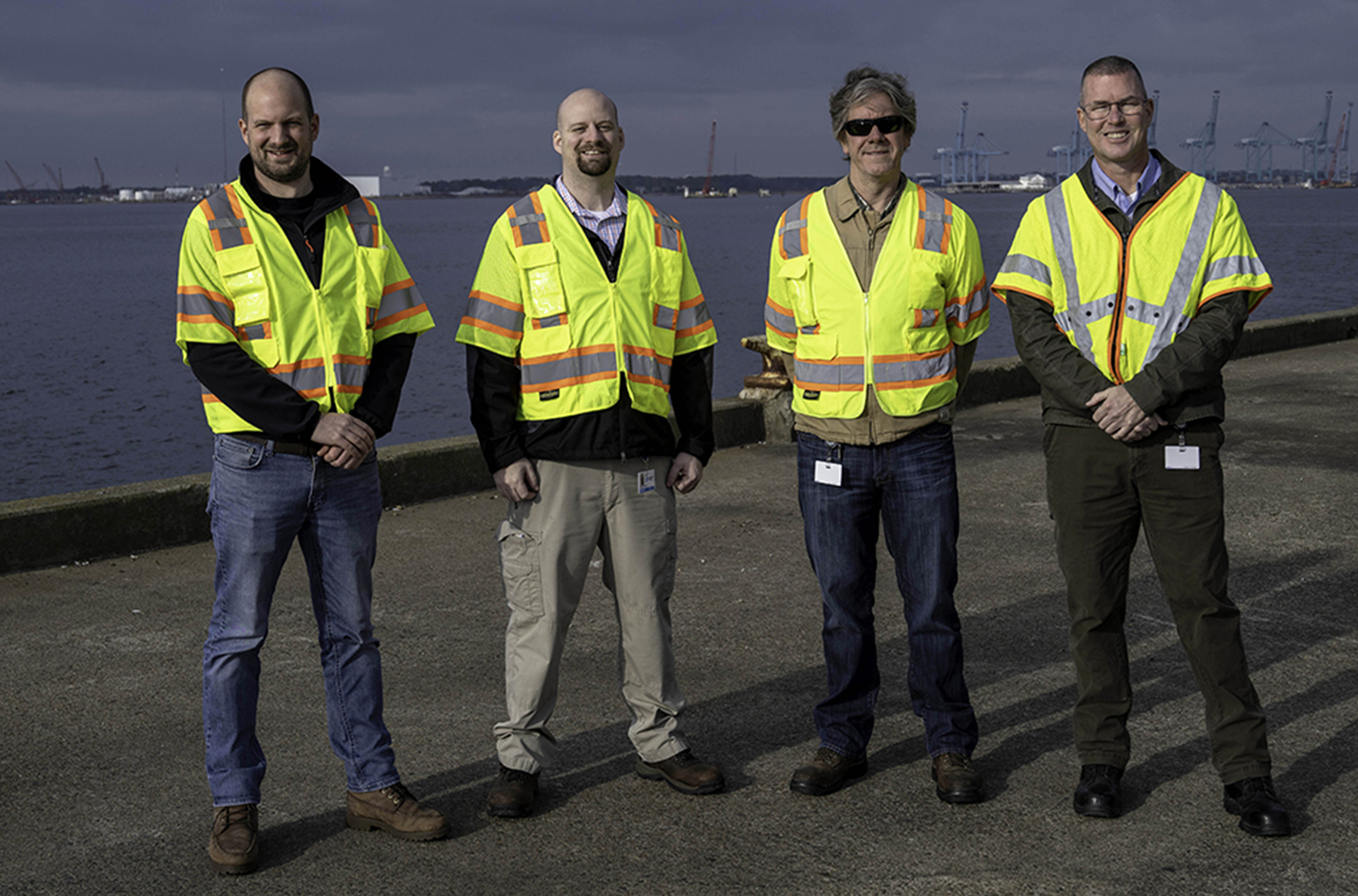 Image 2 SMCs Head of Marine Operations with members of the Dominion Energy CVOW Management team 1500 x 990